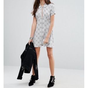 Free People Melody Printed Button Front Dress